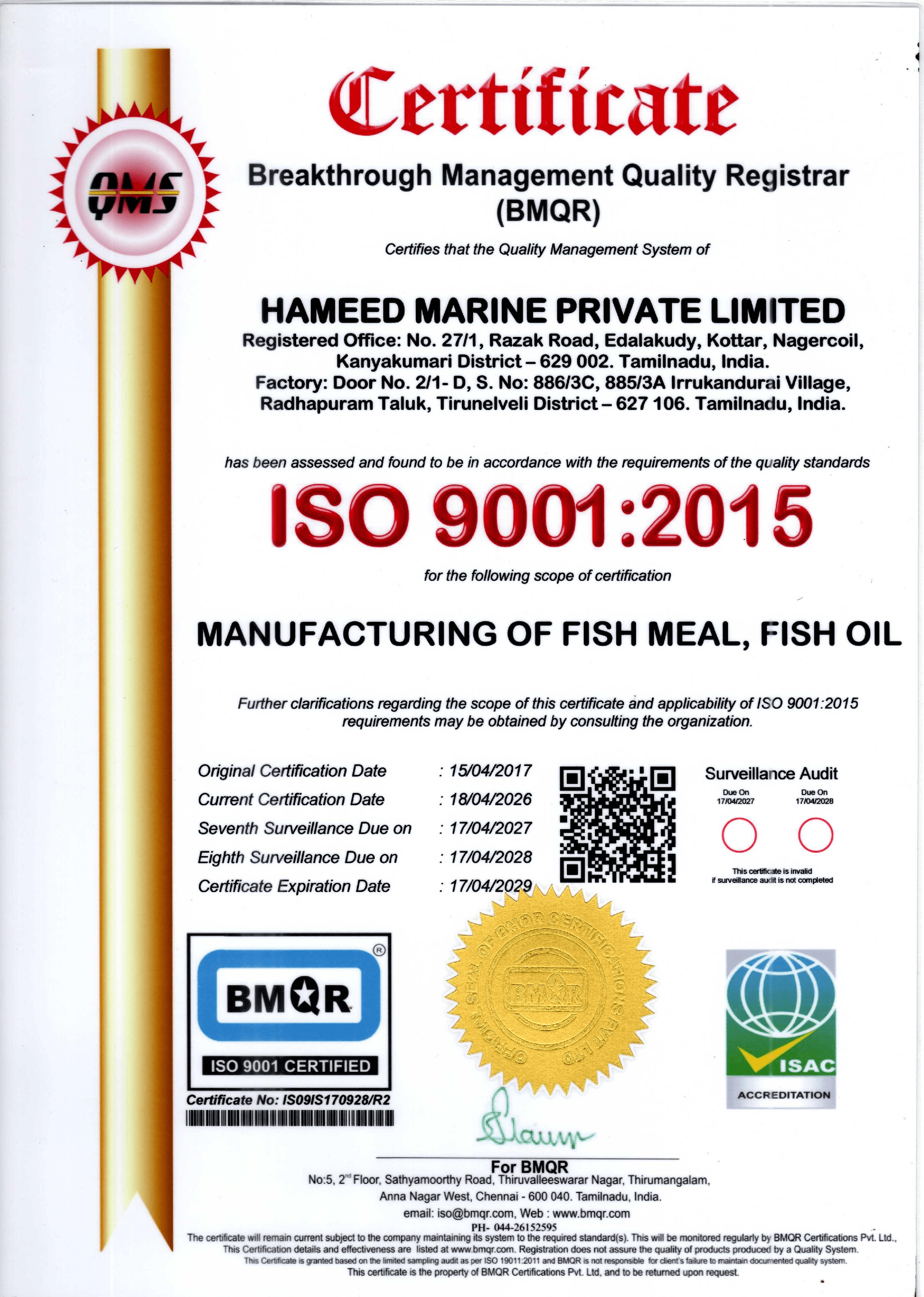 ISO 9001:2015